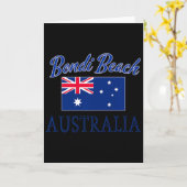 Bondi Beach Australië Vlag Kaart (Gele Bloem)