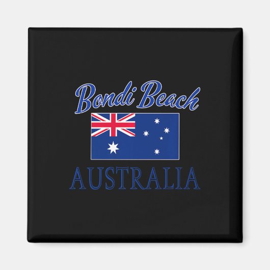 Bondi Beach Australië Vlag Magneet (Voorkant)