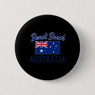 Bondi Beach Australië Vlag Ronde Button 5,7 Cm