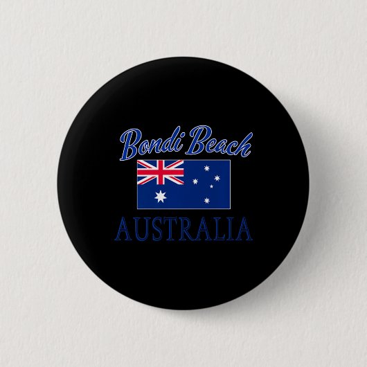 Bondi Beach Australië Vlag Ronde Button 5,7 Cm (Voorkant)