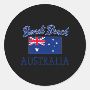 Bondi Beach Australië Vlag Ronde Sticker