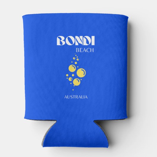 Bondi Beach, Bondi Beach Travel Art, Blue Blikjeskoeler (Achterkant)