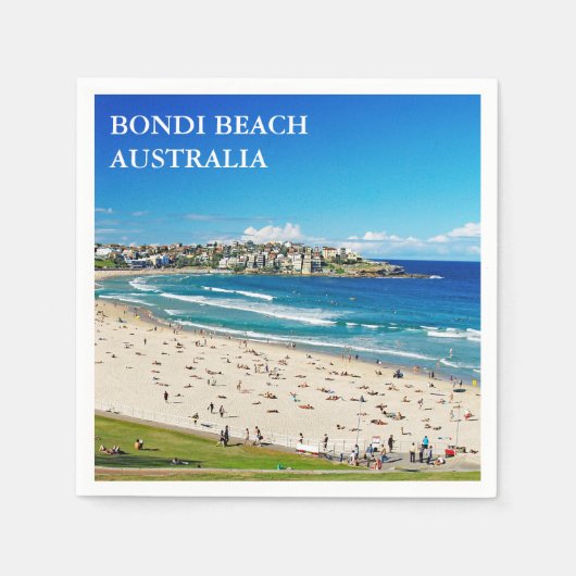 Bondi Beach Cocktail Napkin Servet (Voorkant)