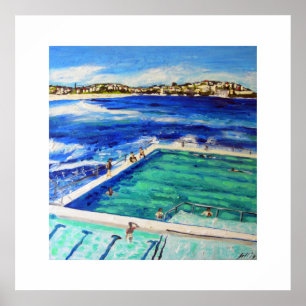 Bondi Beach Icebergs Poster