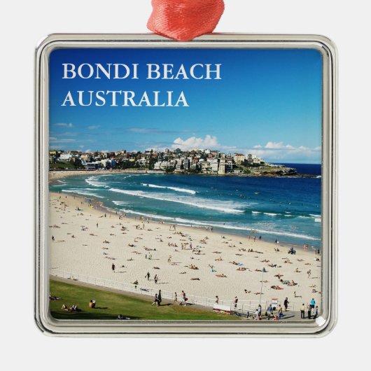 Bondi Beach Metalen Ornament (Voorkant)