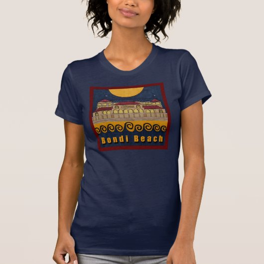 Bondi Beach Pavilion Navy Blue T-shirt (Voorkant)
