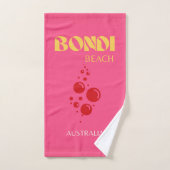 Bondi Beach, roze Bad Handdoek (Handdoek)