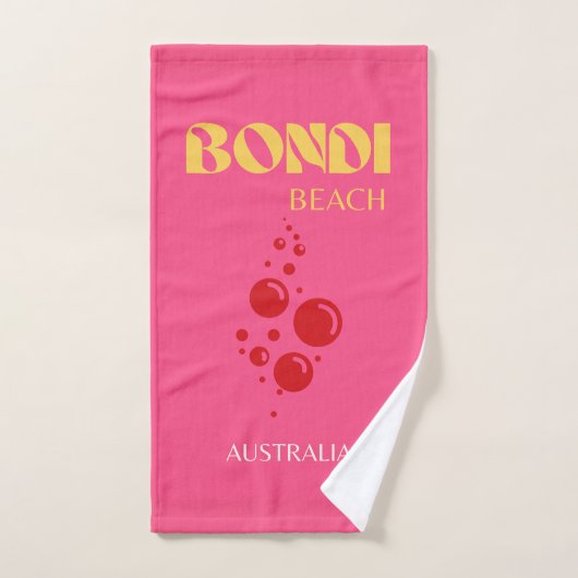 Bondi Beach, roze Bad Handdoek (Handdoek)