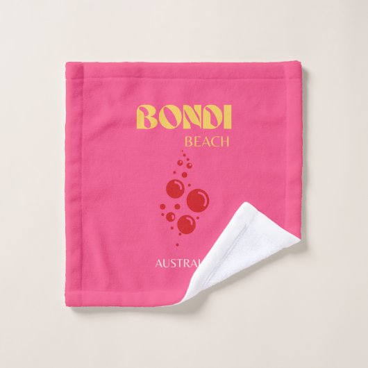 Bondi Beach, roze Bad Handdoek (Wasdoekje)