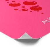 Bondi Beach, roze Poster (Hoek)