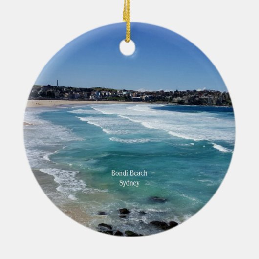 Bondi Beach, Sydney, Australië Keramisch Ornament (Achterkant)