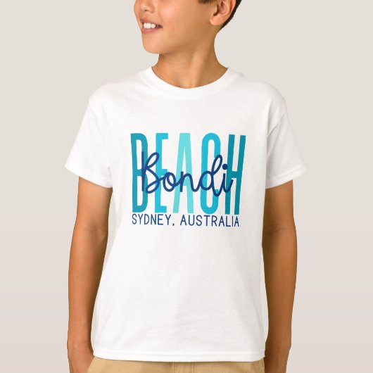 Bondi Beach Sydney Australië (Oceaan) T-shirt (Voorkant)