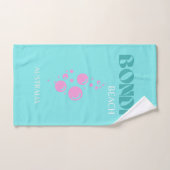 Bondi Beach, Travel Art, Blue Aqua Bad Handdoek (Handdoek)