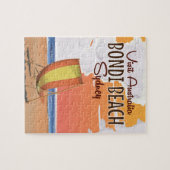 Bondi Beach vintage Travel Poster Legpuzzel (Horizontaal)
