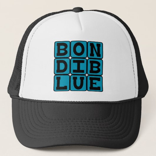 Bondi Blue, kleur Trucker Pet (Voorkant)