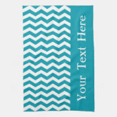 Bondi Blue Wave Chevron aanpasbaar Theedoek (Verticaal)