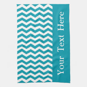 Bondi Blue Wave Chevron aanpasbaar Theedoek