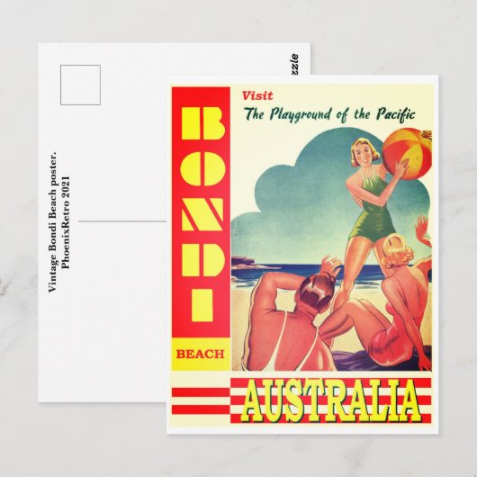  Bondi Briefkaart (Voorkant / Achterkant)