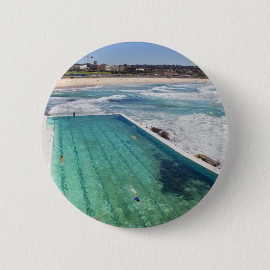 Bondi Icebergs Ronde Button 5,7 Cm (Voorkant)