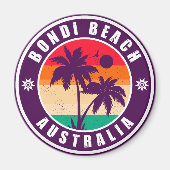 Bondi strand Australië palmbomen  60 jaar Magneet (Voorkant)
