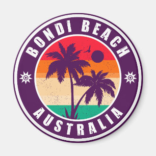 Bondi strand Australië palmbomen 60 jaar Magneet