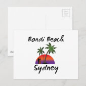 bondi strand sydney briefkaart (Voorkant / Achterkant)