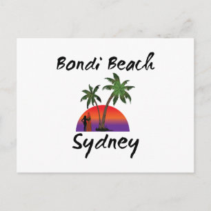 bondi strand sydney briefkaart