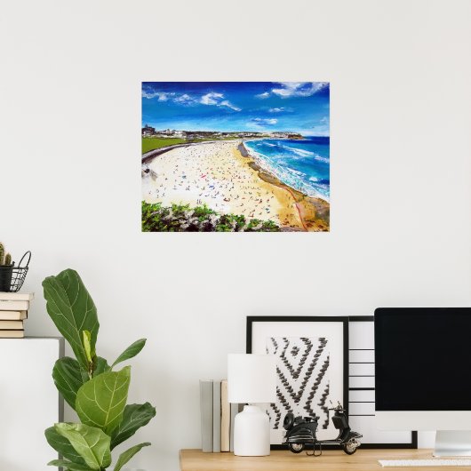 bONDI-uitzichten Poster (Thuiskantoor)