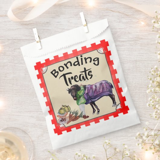 Bonding behandelt paardengoodies bedankzakje (Geknipt)