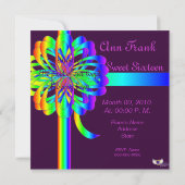 Bondings of Love Sweet Sixtee Invitation-Customize Kaart (Achterkant)