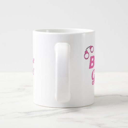 Bonds Girl Roze Handboeien Ik neem het plezier van Grote Koffiekop (Achterkant)