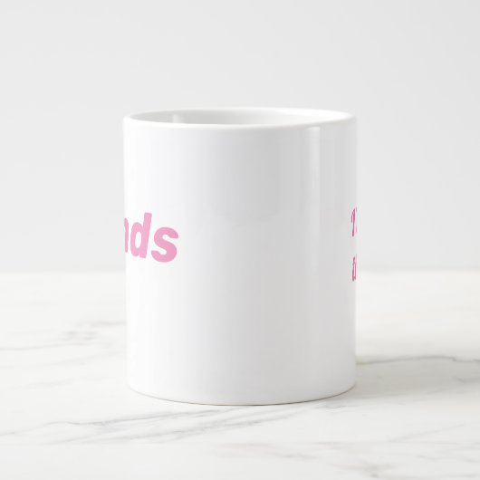 Bonds Girl Roze Handboeien Ik neem het plezier van Grote Koffiekop (Voorkant)