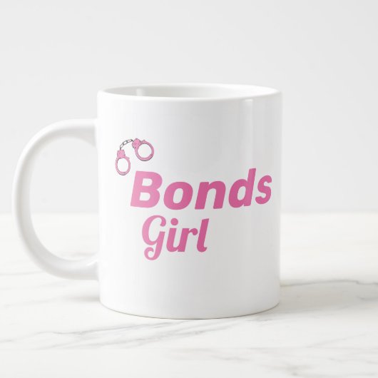 Bonds Girl Roze Handboeien Ik neem het plezier van Grote Koffiekop (Links)