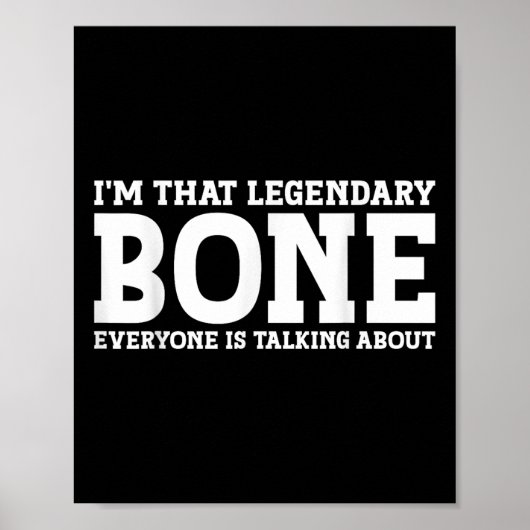 Bone Achternaam Funny Team Familie Achternaam Bone Poster (Voorkant)