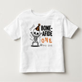 Bone-afide One Skeleton Eerste Verjaardag Hallowee Kinder Shirts (Voorkant)