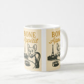 Bone Appétit Franse Bulldog Koffie Mok (Voorkant rechts)