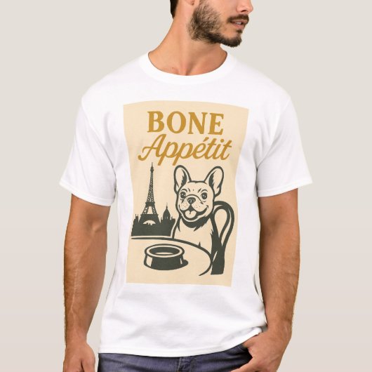 Bone Appétit Franse Bulldog Shirt (Voorkant)
