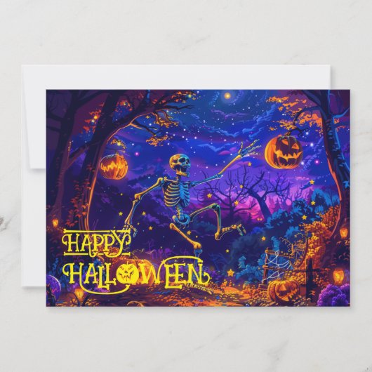 Bone-Appétit Halloween Bash Kaart (Voorkant)