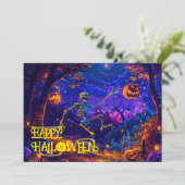 Bone-Appétit Halloween Bash Kaart (Staand voorkant)