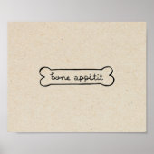 Bone Appétit Hond Poster (Voorkant)