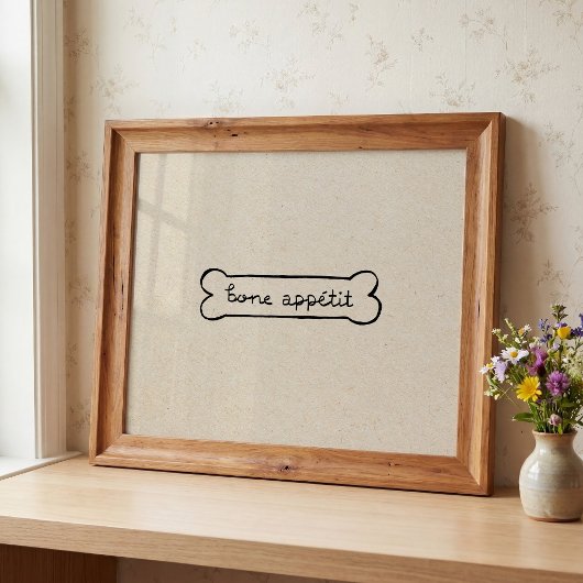 Bone Appétit Hond Poster