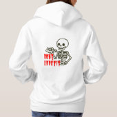 Bone Appétit – Skelet Suikerservice Hoodie (Achterkant)