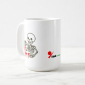 Bone Appétit – Skelet Suikerservice Koffiemok (Voorkant links)