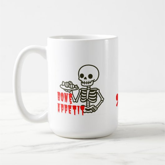 Bone Appétit – Skelet Suikerservice Koffiemok (Links)