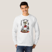 Bone Appetit Skeleton Chef Halloween T-shirt (Voorkant volledig)