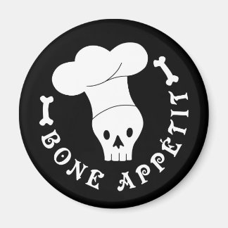 Bone Appetit Skeleton Chef Magneet