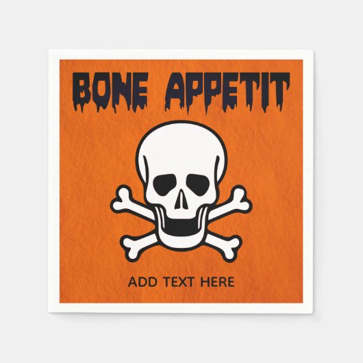 Bone Appetit Standard Cocktail Napkins Servet (Voorkant)