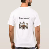Bone Appétit T-shirt – Funny Thanksgiving Ghosts D (Achterkant)