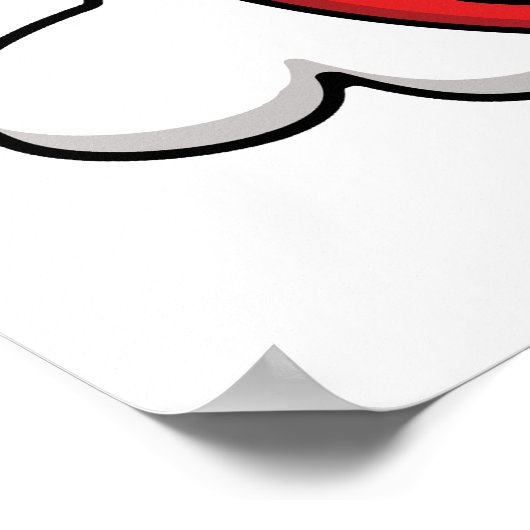 Bone Apple Teeth Funny Bona Appetit Pun Poster (Hoek)