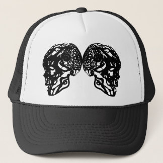 BONÉ BLACK SKULL 2 TRUCKER PET